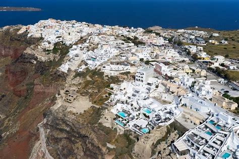 Hike along the rim of a caldera, explore the towns of Oia, Imerovigli, Firostefani, and Fira, and enjoy some of the most beautiful views of the islands. . Viator santorini